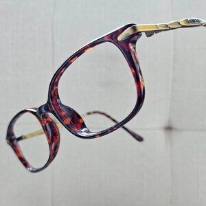 Vintage Guess Eyeglasses Frame Brown Tortoise/Gold Tone Glasses Eye Wear GU643